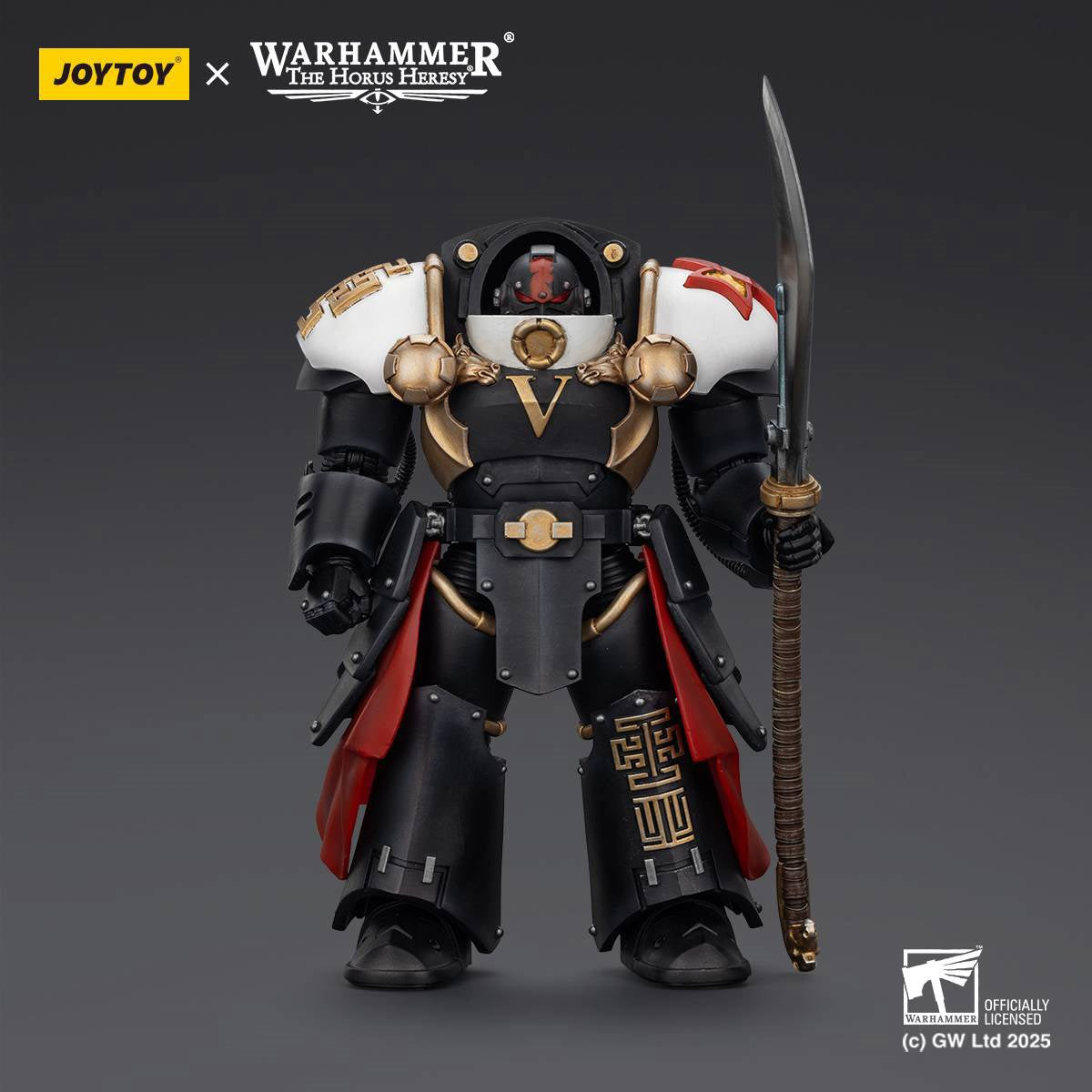 Joy Toy Warhammer The Horus Heresy White Scars Ebon Keshig Terminator 1 with Power Glaive 1:18 Scale Action Figure