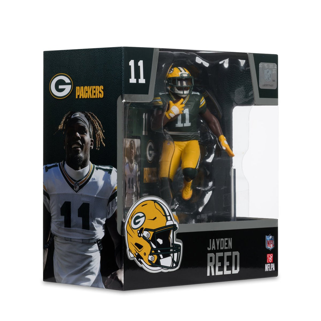 NFL SportsPicks 2025 Green Bay Packers Jayden Reed 7-Inch Scale Posed Figure