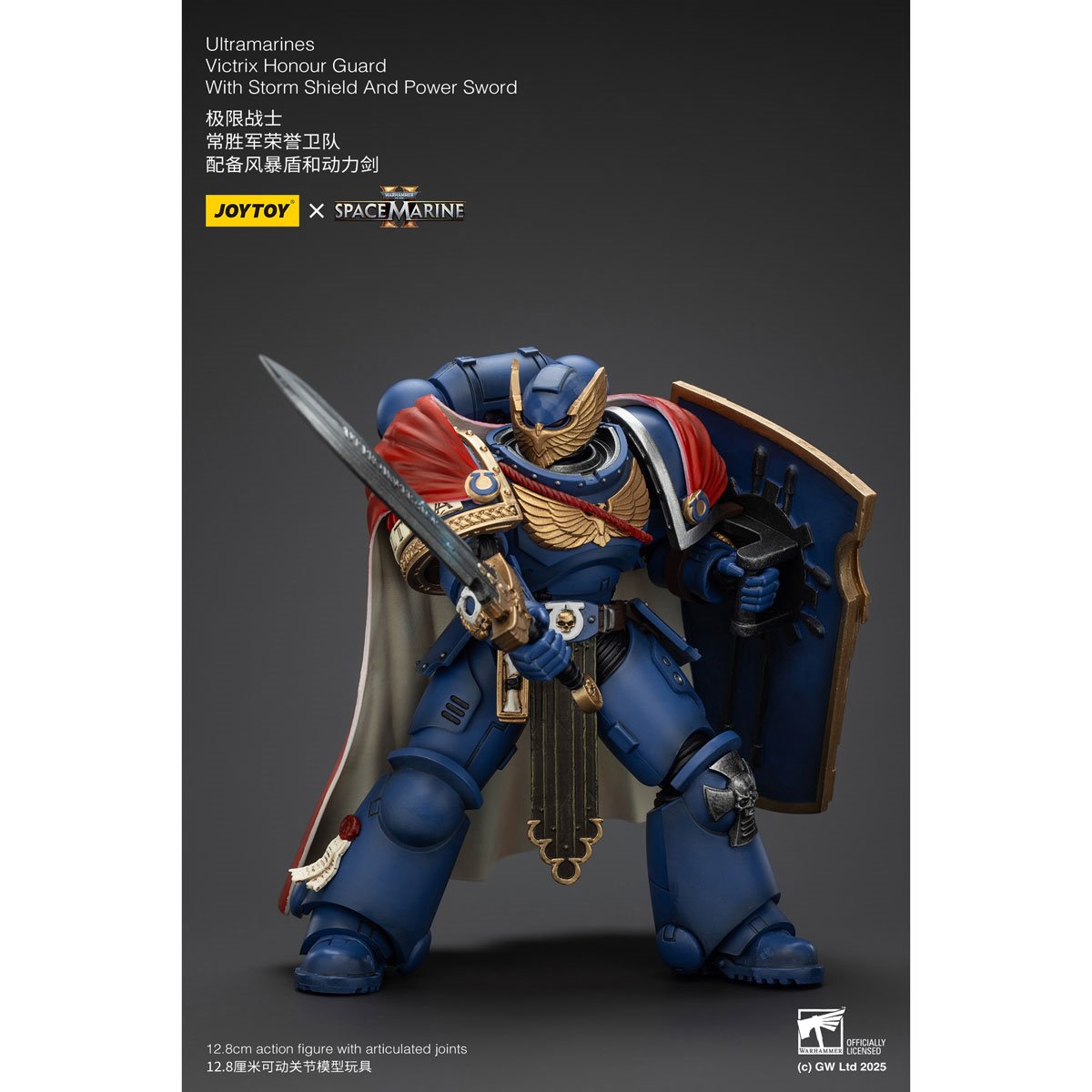 Joy Toy Warhammer Space Marine Ultramarines Victrix Honour Guard Version 2 1:18 Scale Action Figure