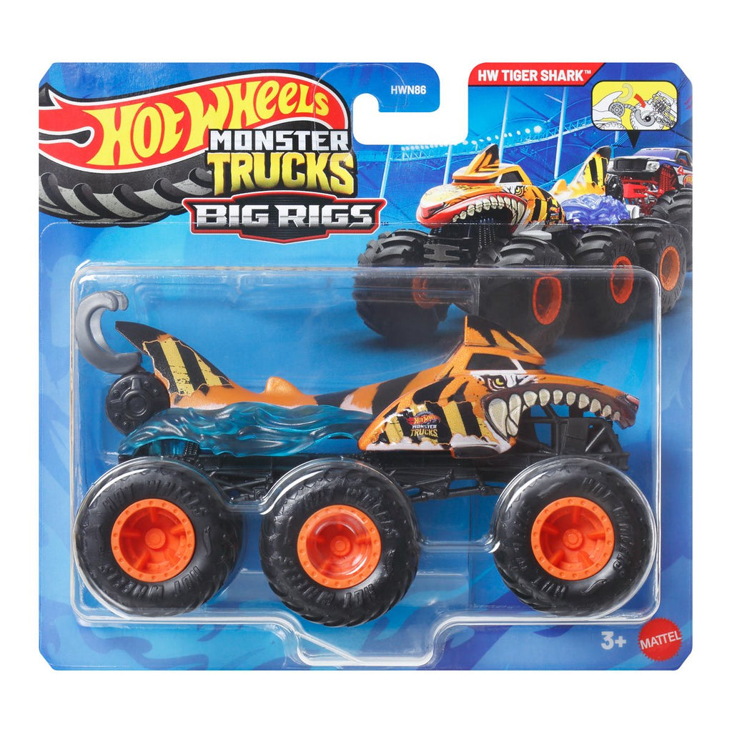 Hot Wheels Monster Trucks Big Rigs 1:64 Scale Vehicle 2026 Mix 2 Case of 4
