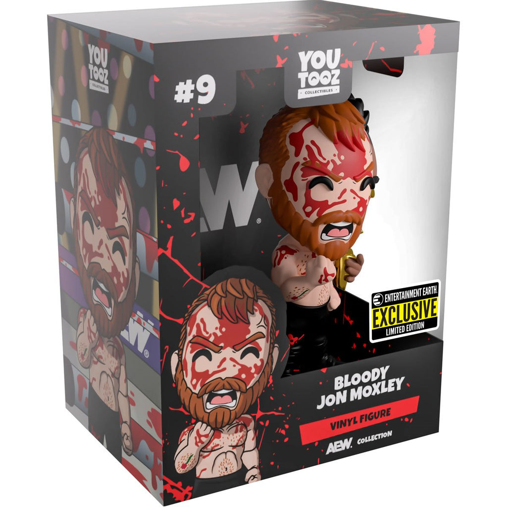 AEW Collection Bloody Jon Moxley Variant Vinyl Figure #9 - Entertainment Earth Exclusive
