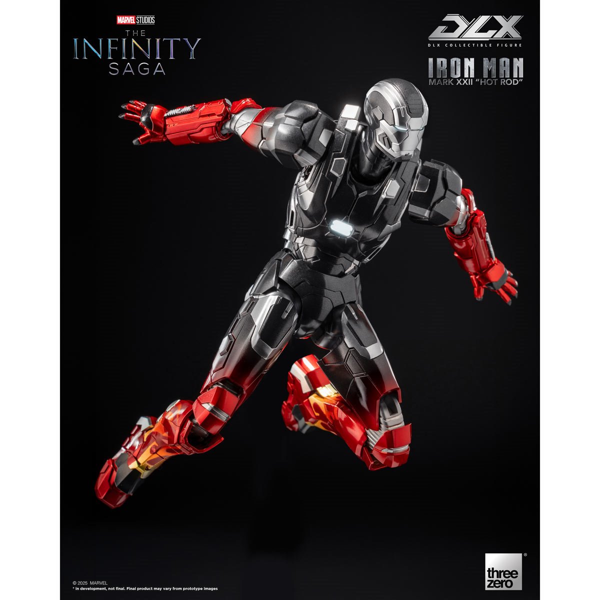 Marvel Studios Infinity Saga DLX Iron Man Mark 22 Hot Rod 1:12 Scale Action Figure
