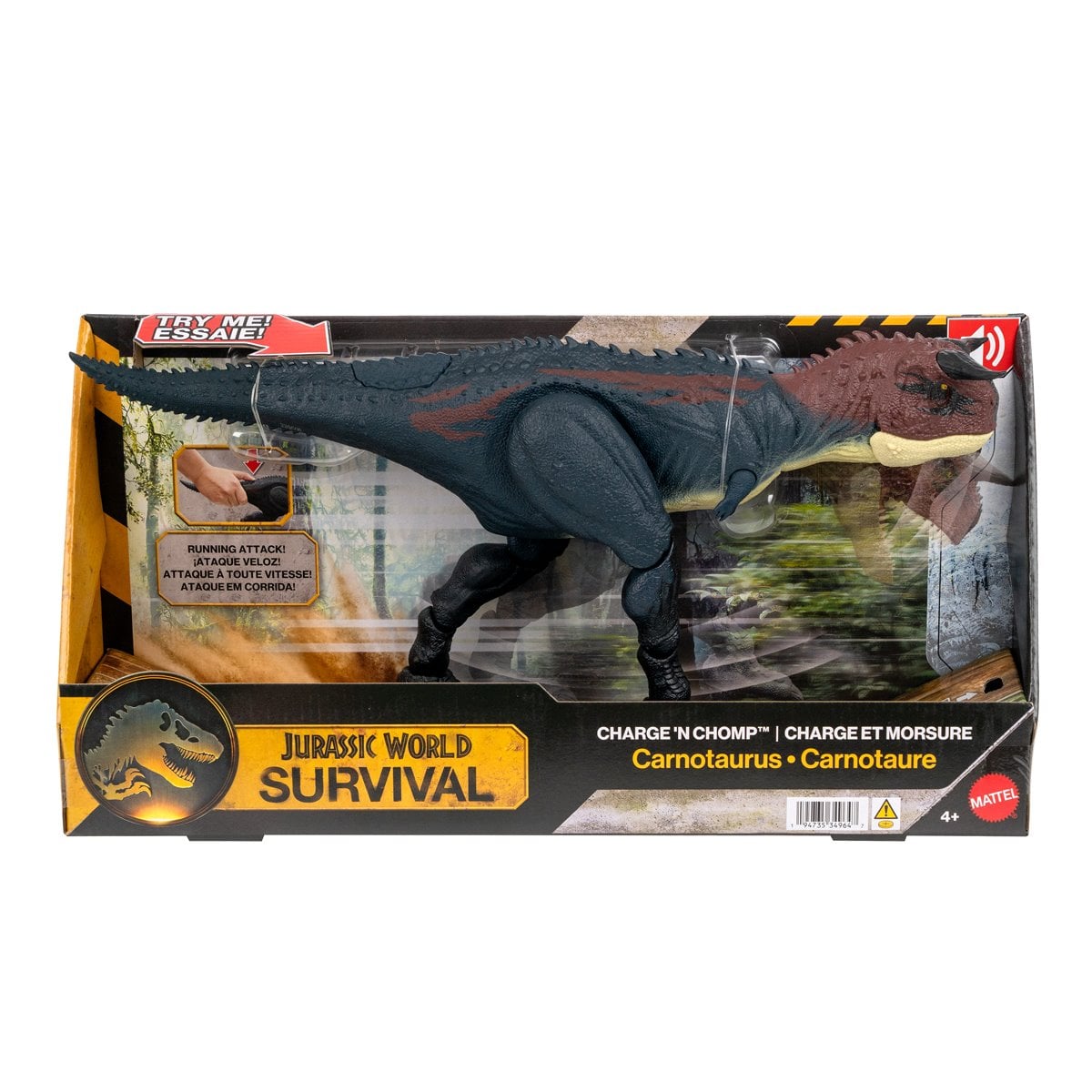 Jurassic World Charge n Chomp Carnotaurus Figure