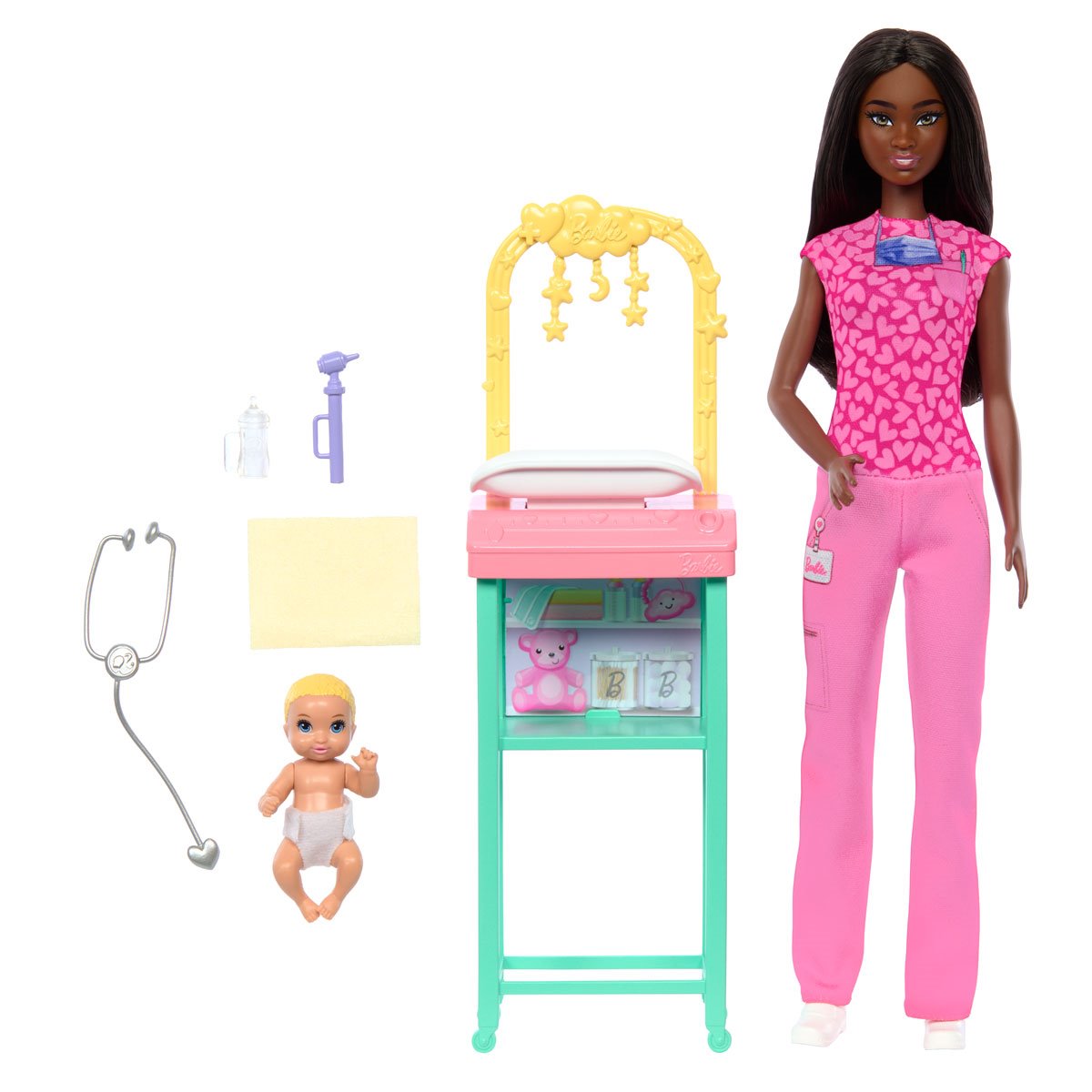 Barbie Baby Doctor Doll with Black Hair