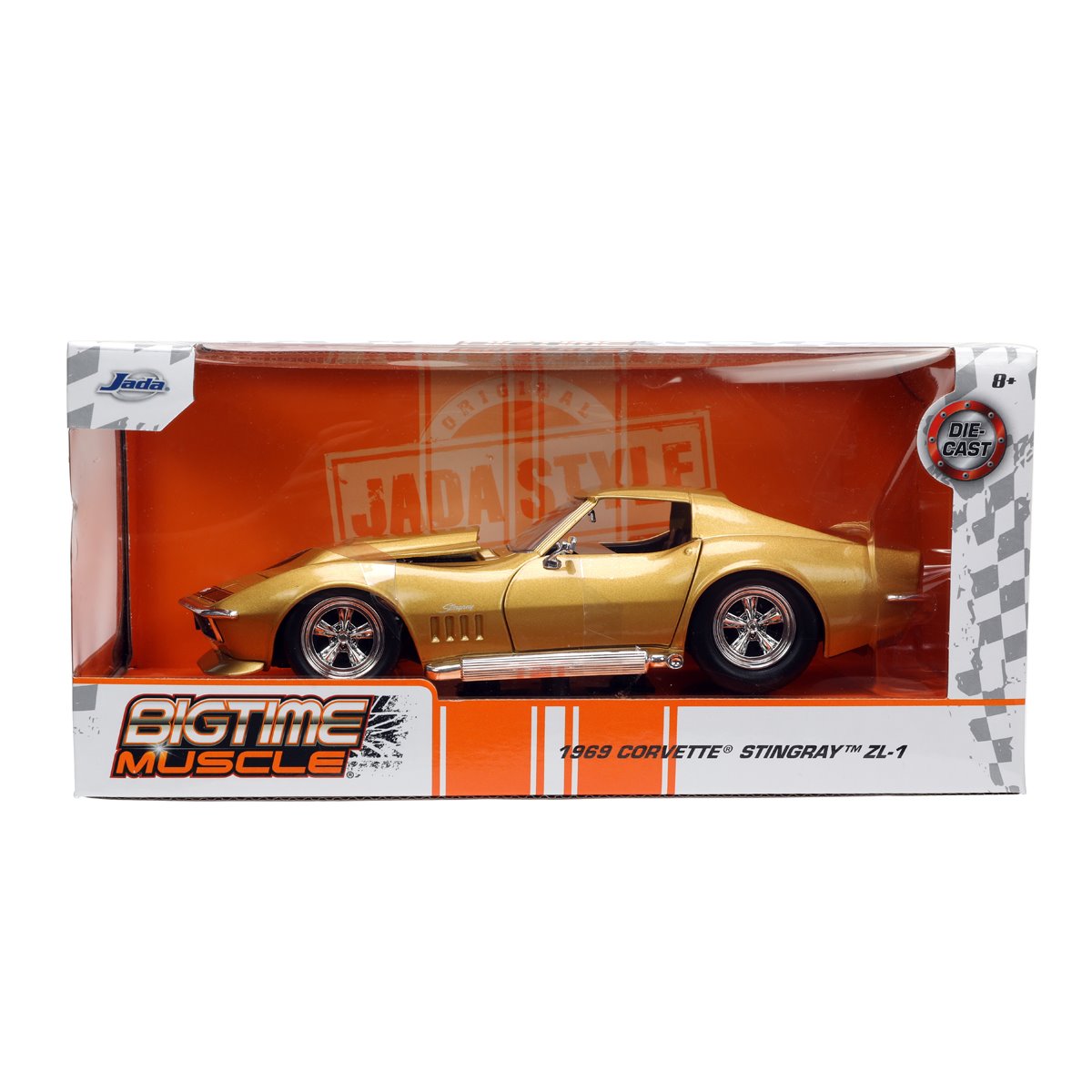 Bigtime Muscle 1969 Corvette Stingray ZL-1 1:24 Scale Die-Cast Metal Vehicle