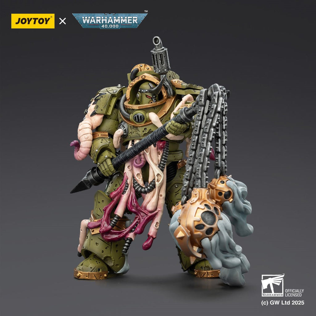 Joy Toy Warhammer 40,000 Death Guard Blightlord Terminator 2 with Flail of Corruption 1:18 Scale Action Figure