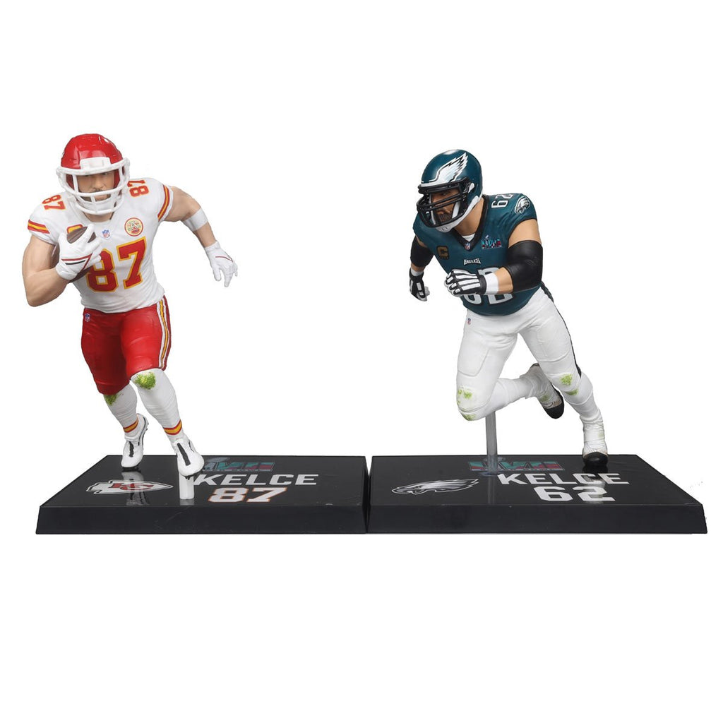 NFL SportsPicks 2024 Travis Kelce and Jason Kelce 7-Inch Scale Posed Figure 2-Pack