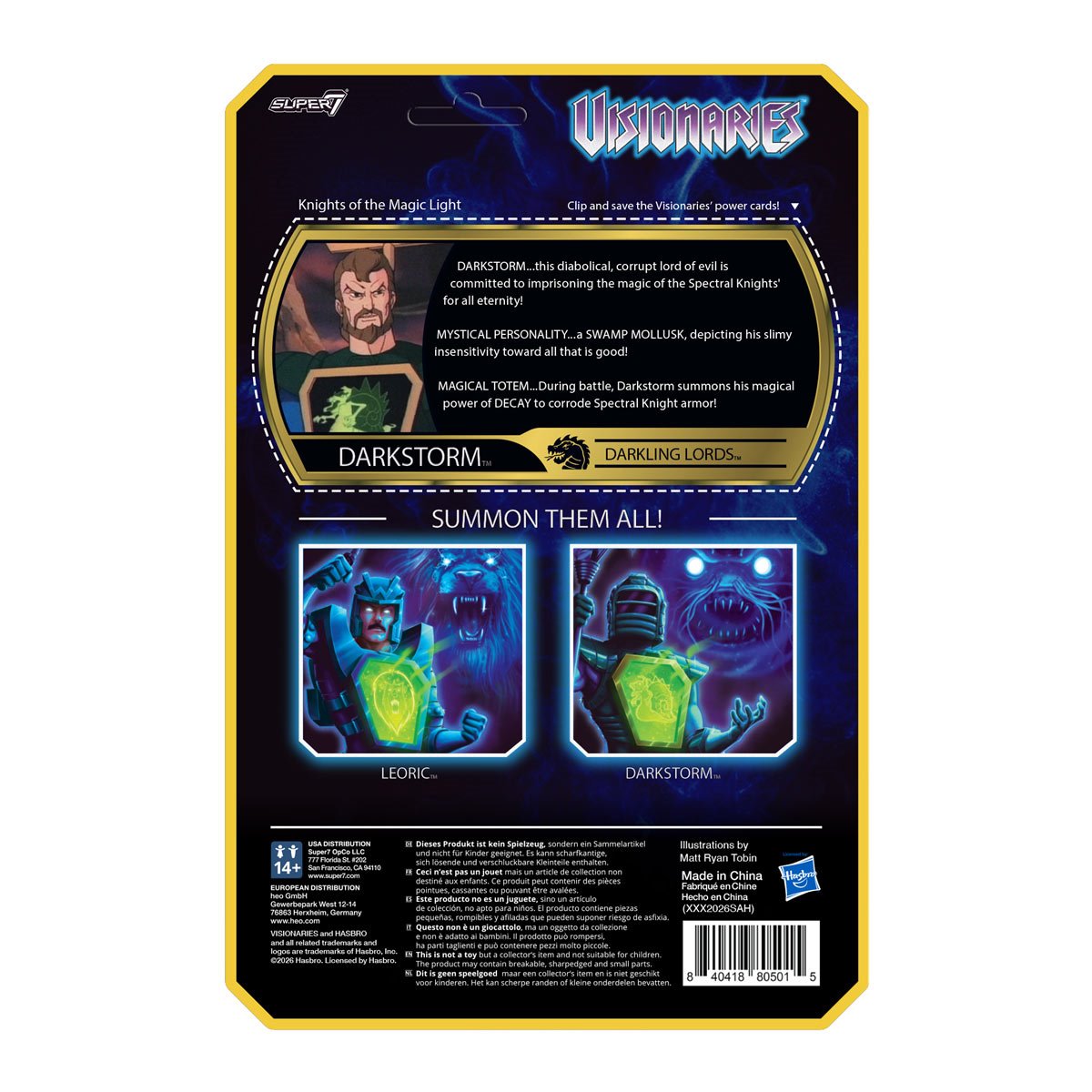 Visionaries Darkstorm 3 3/4-Inch ReAction+ Figure