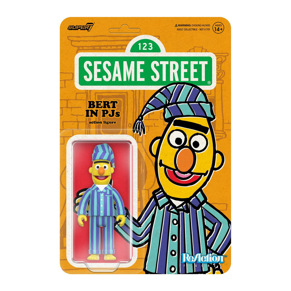 Sesame Street Bert (PJs) 3 3/4-Inch ReAction Figure
