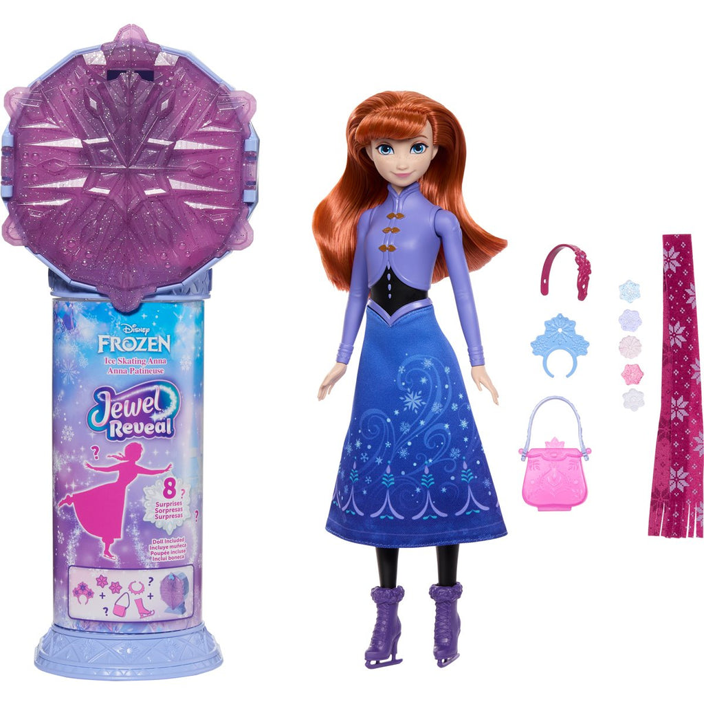 Disney Frozen Jewel Reveal Anna Ice Skating Fashion Doll