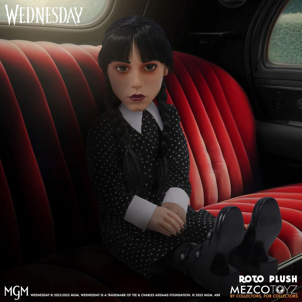 Wednesday Addams Mezco Designer Series 18-Inch Roto Plush Doll