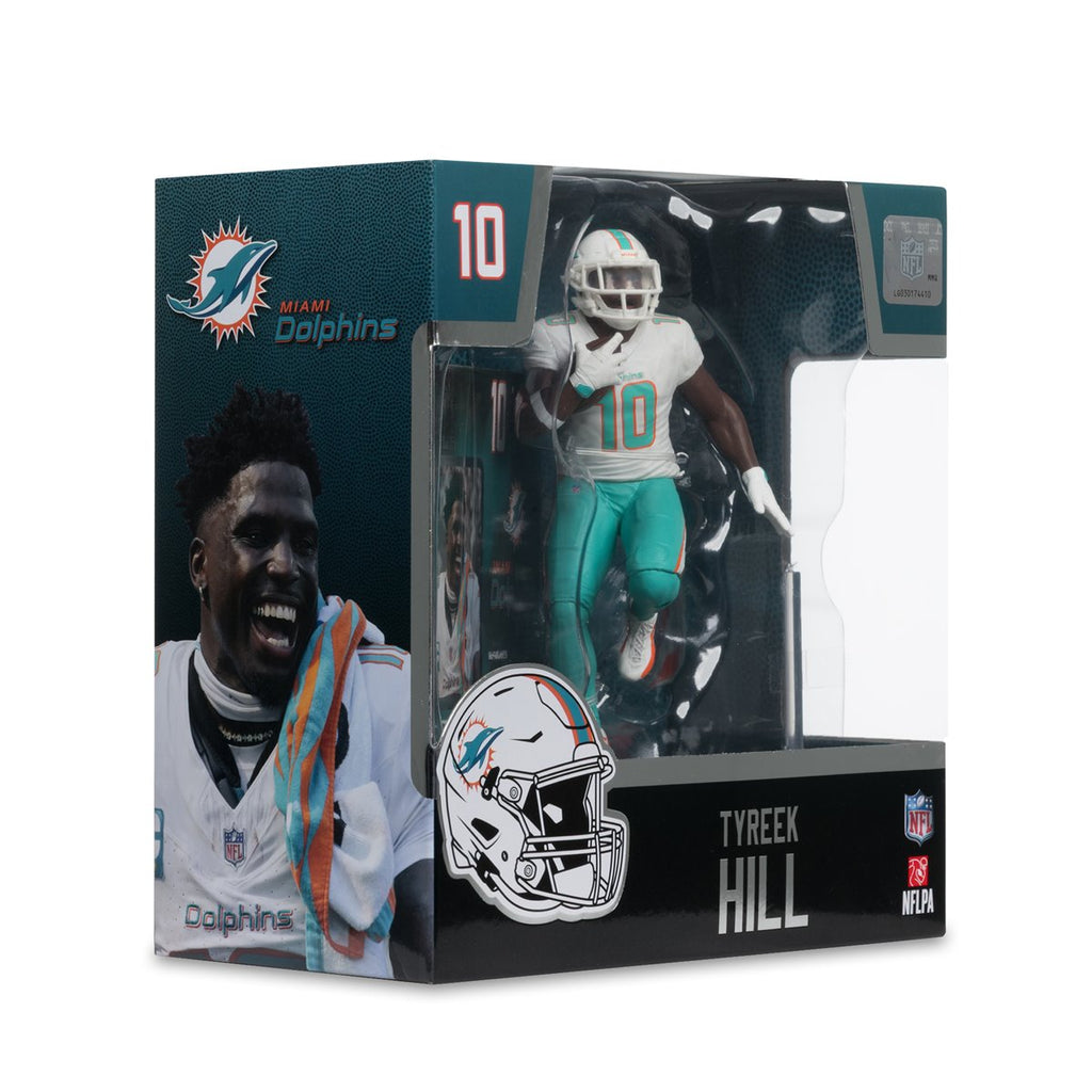 NFL SportsPicks 2025 Miami Dolphins Tyreek Hill Alternate Jersey 7-Inch Scale Posed Figure