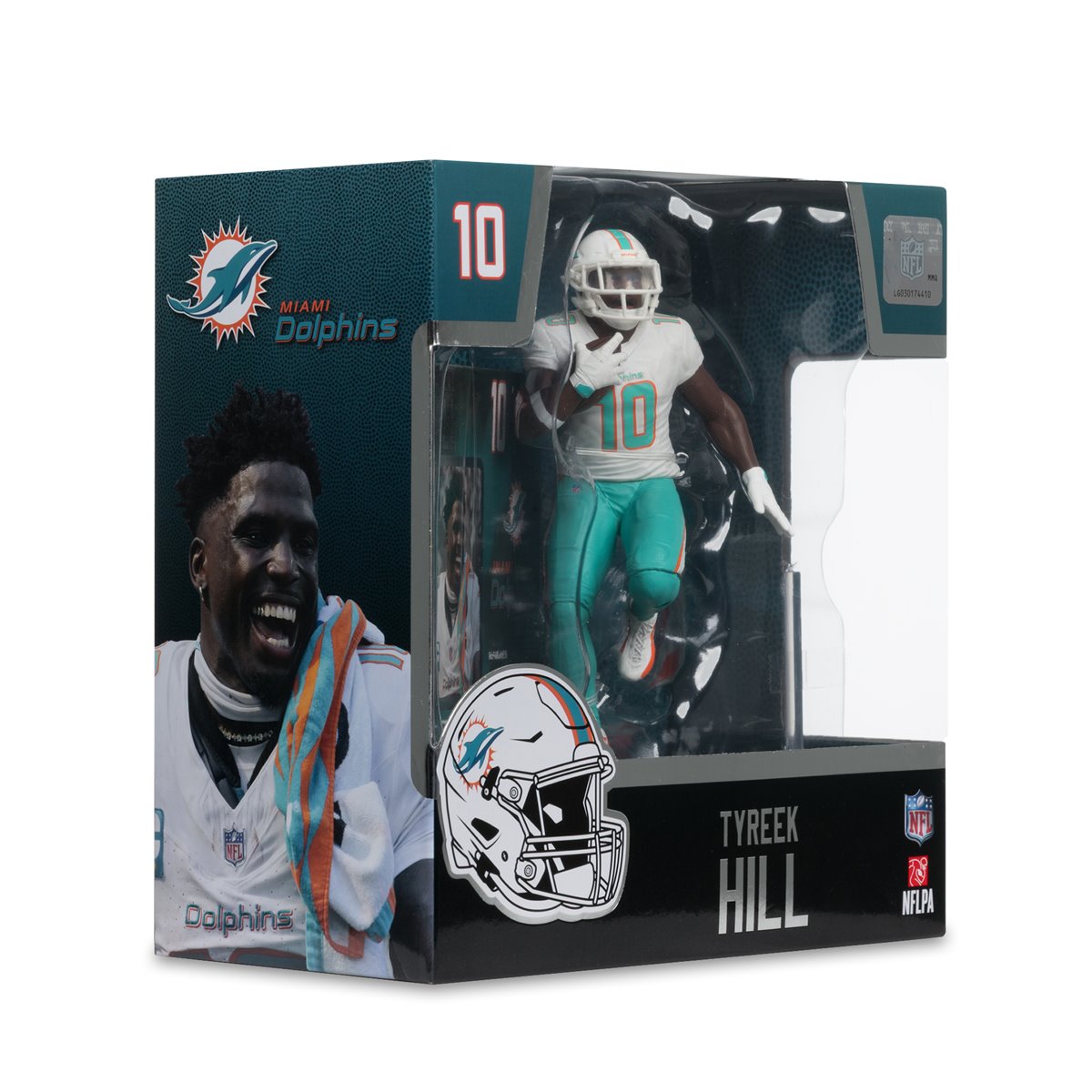 NFL SportsPicks 2025 Miami Dolphins Tyreek Hill Alternate Jersey 7-Inch Scale Posed Figure