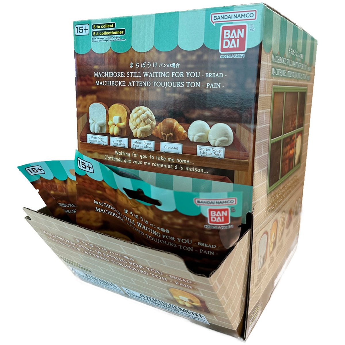 Machiboke Still Waiting for You Bread Blind Mini-Figure Display Case of 20