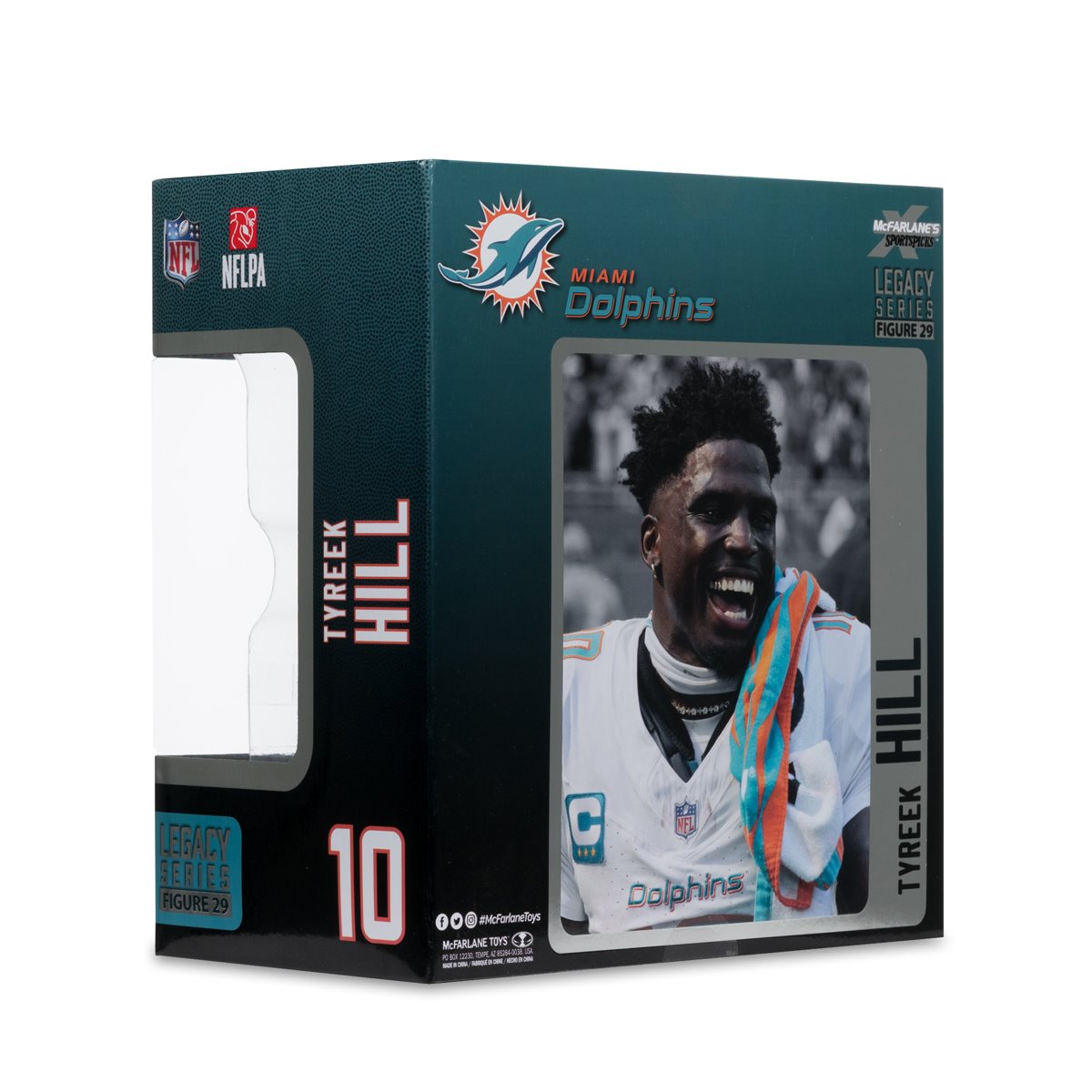 NFL SportsPicks 2025 Miami Dolphins Tyreek Hill Alternate Jersey 7-Inch Scale Posed Figure
