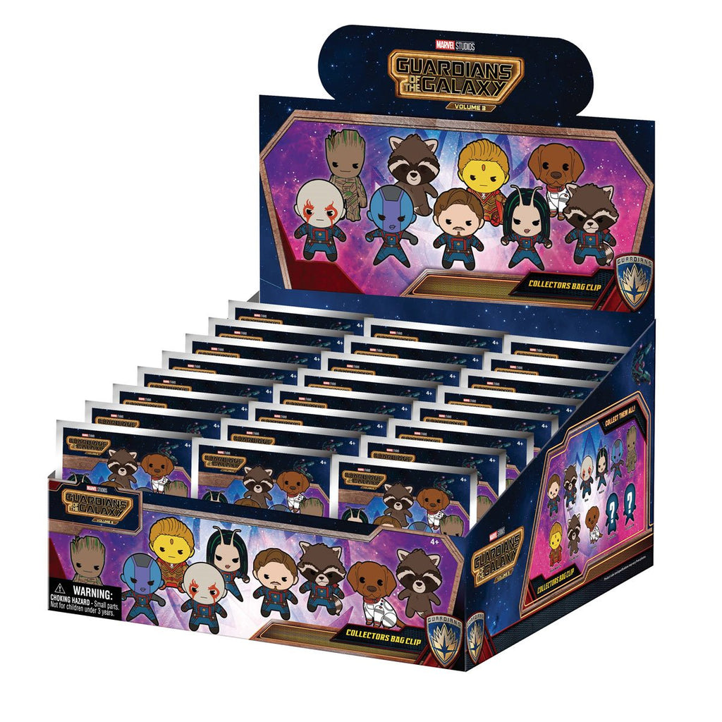 Guardians of the Galaxy Volume 3 3D Foam Bag Clip Random 6-Pack