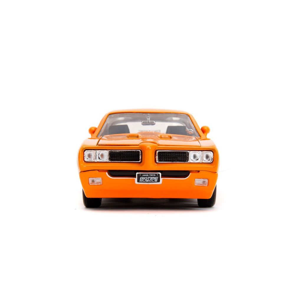 Bigtime Muscle 1969 Pontiac GTO Judge Orange 1:24 Scale Die-Cast Metal Vehicle