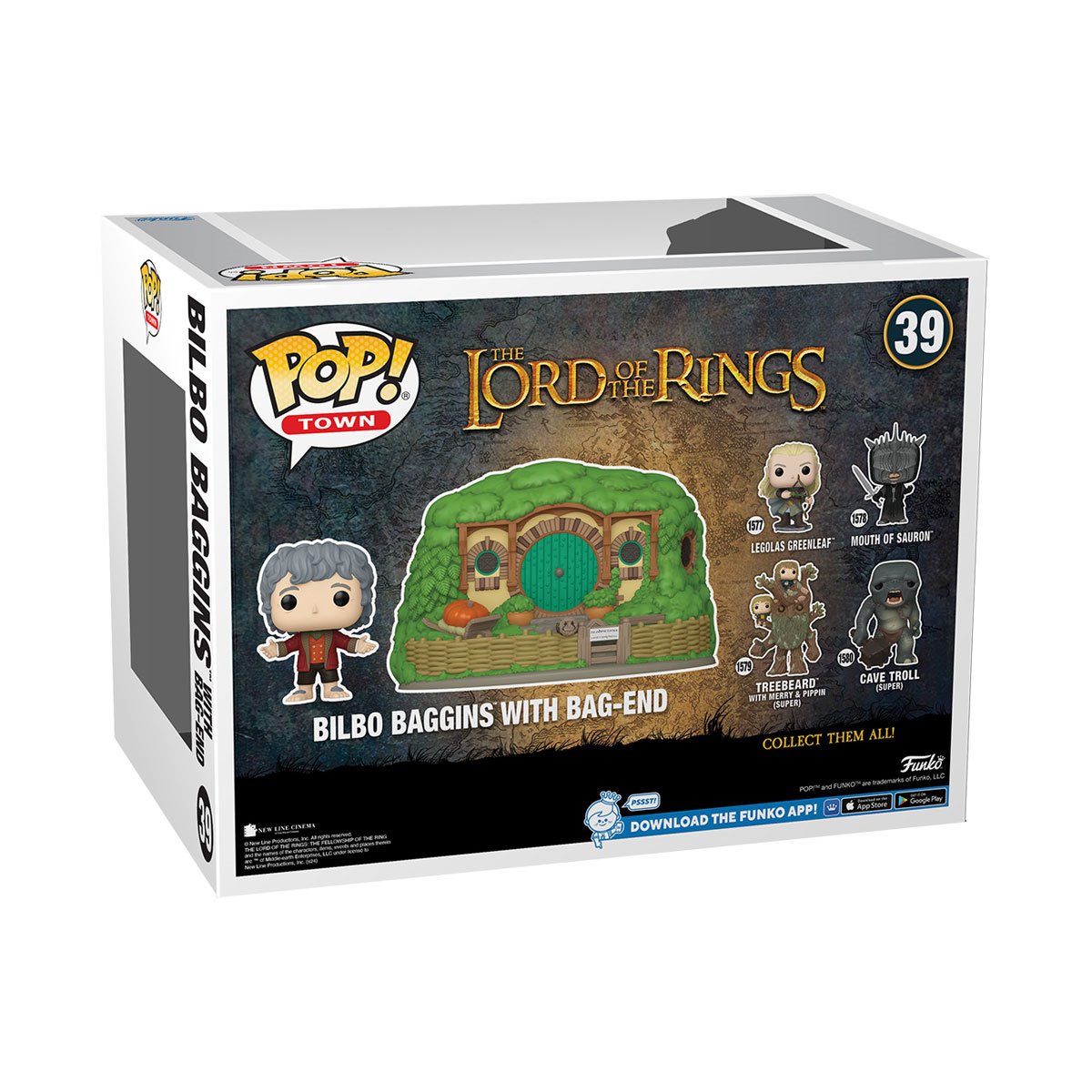 The Lord of the Rings Bilbo Baggins with Bag-End Pop! Town #39