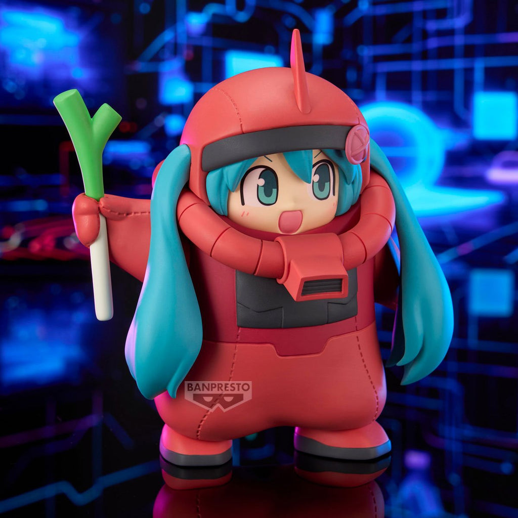 Gundam 45th Anniversary x Hatsune Miku Char's Zaku Costume Hatsune Miku Version Statue