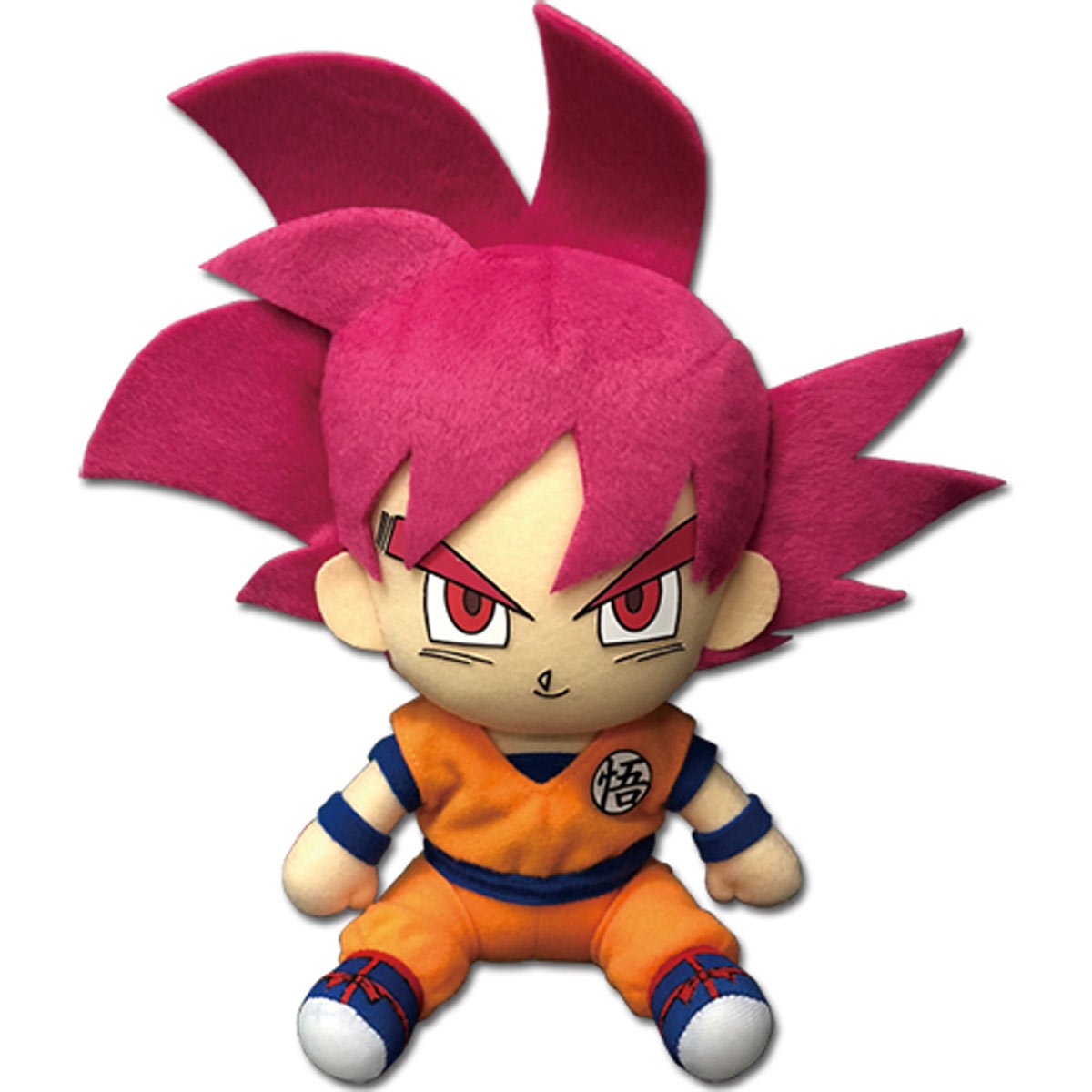 Dragon Ball Super Super Saiyan God Goku Sitting Pose 7-Inch Plush