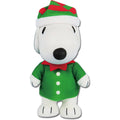 Peanuts Snoopy Holiday Elf Costume FigureKey Vinyl Head 4 1/2-Inch Moveable Plush