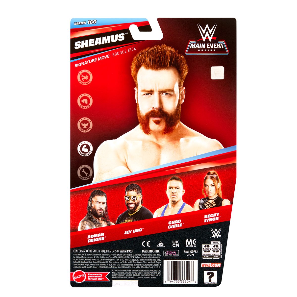 WWE Main Event Series Figure Series 166 Action Figure Case of 8