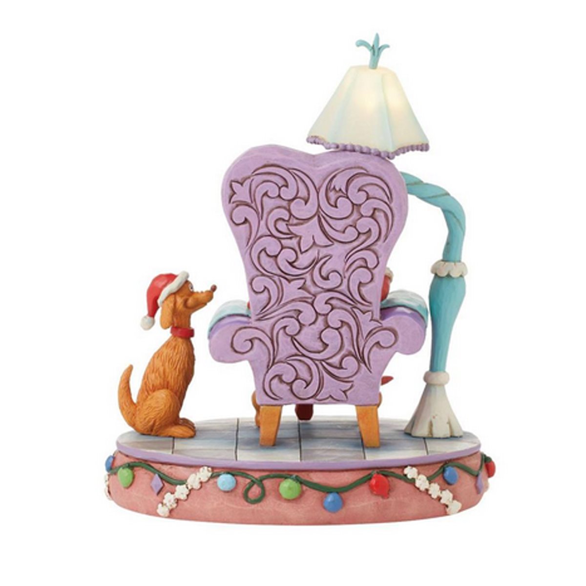 Dr. Seuss Grinch in Chair with Lamp By Jim Shore Statue