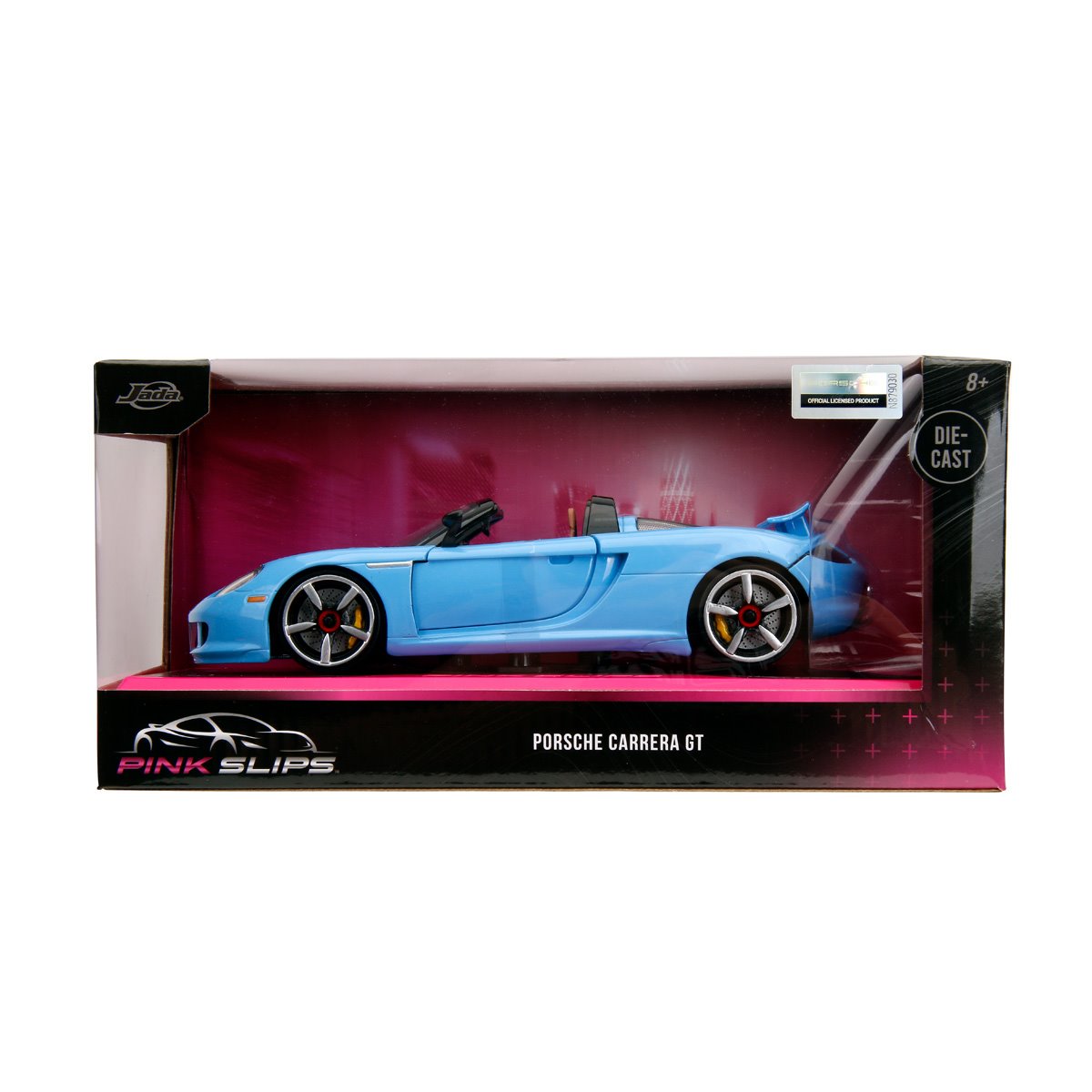 Pink Slips Porsche Carrera GT Light Blue 1:24 Scale Die-Cast Metal Vehicle