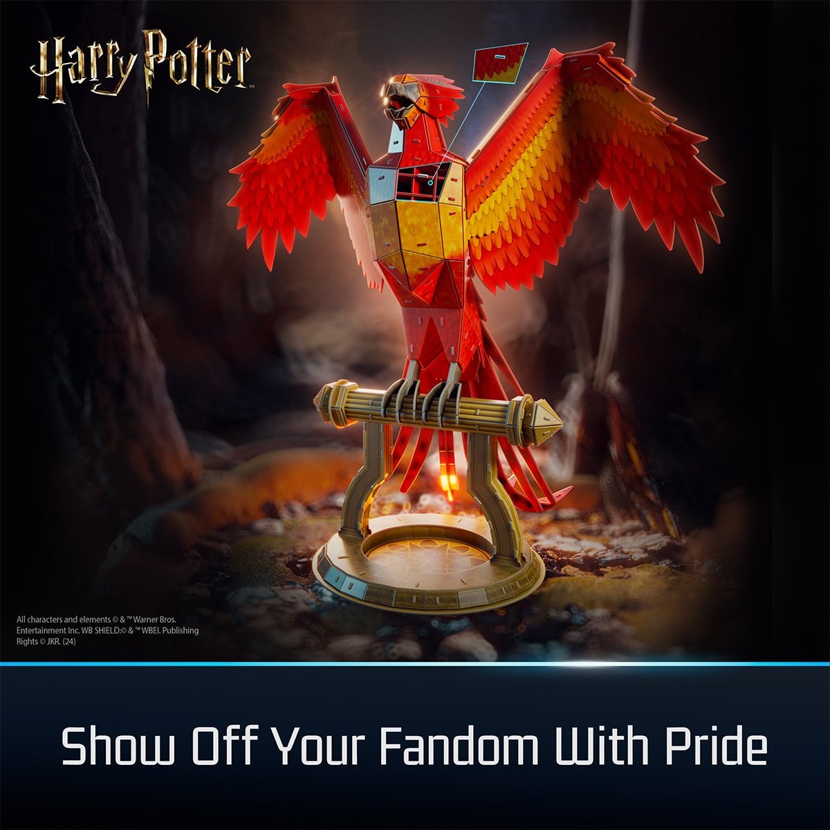 Harry Potter 4D Build Fawkes the Phoenix 3D Puzzle Model Kit
