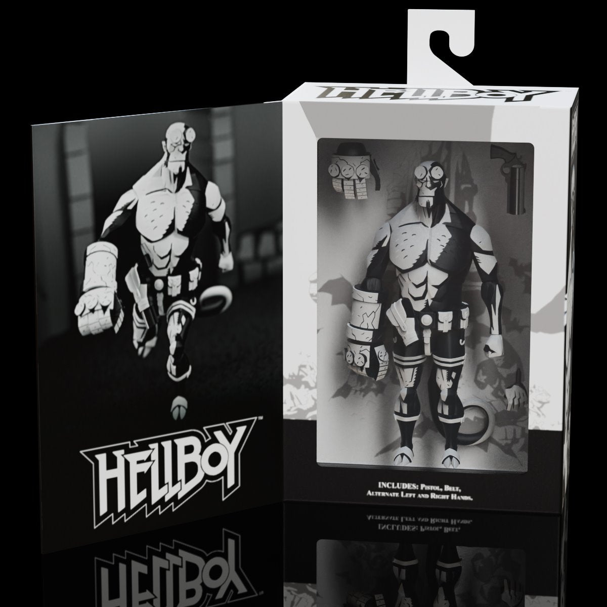 Hellboy Black and White 1:12 Scale Action Figure -  Entertainment Earth Exclusive