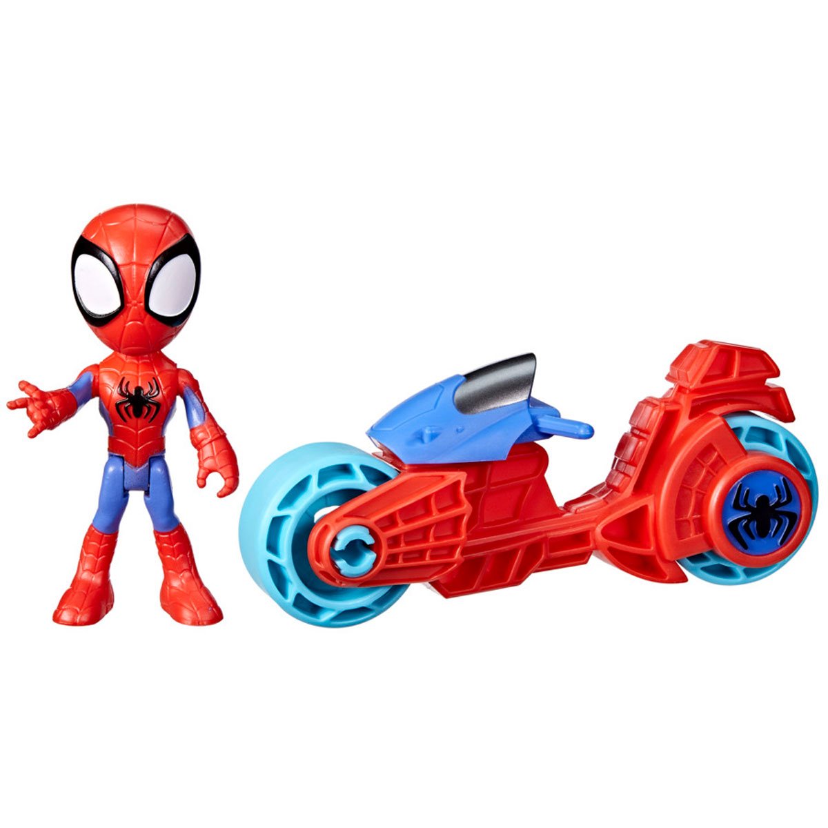 Spidey and His Amazing Friends Spider-Man Action Figure with Toy Motorcycle