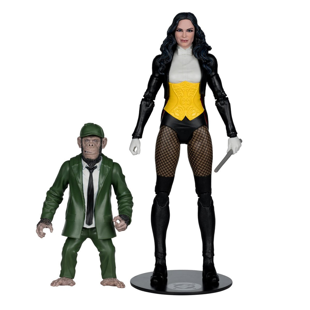 DC McFarlane Collector Edition Wave 13 Zatanna with Detective Chimp DC Classic #53 7-Inch Scale Action Figure