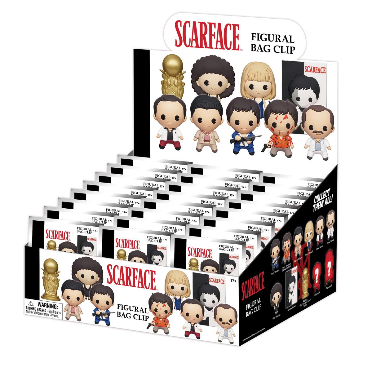 Scarface 3D Foam Bag Clip Random 6-Pack