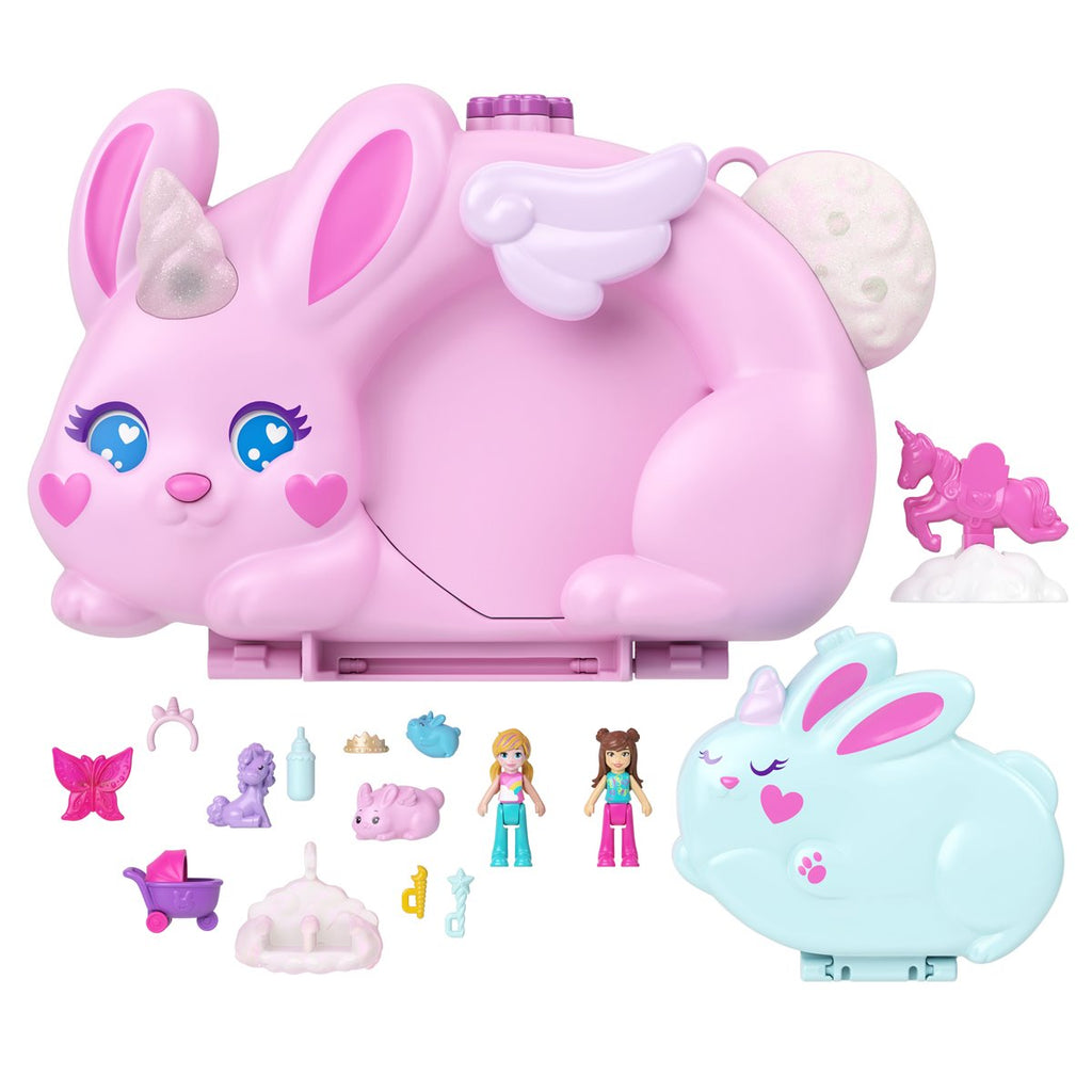 Polly Pocket 2-In-1 Bunny Fun Compact Playset