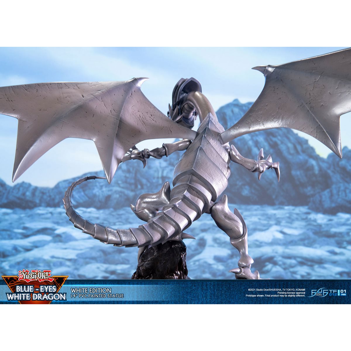 Yu-Gi-Oh! Blue-Eyes White Dragon 14-Inch White Statue