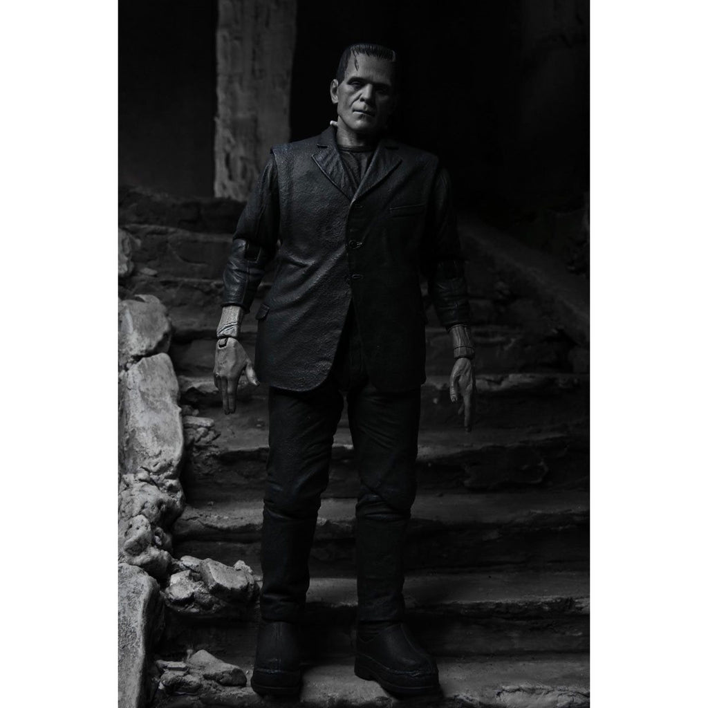 Universal Monsters Ultimate Frankenstein Black and White 7-Inch Scale Action Figure