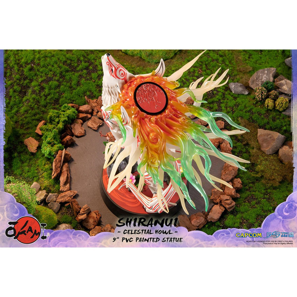 Okami: Shiranui 9-Inch Staute - Celestial Howl Pose