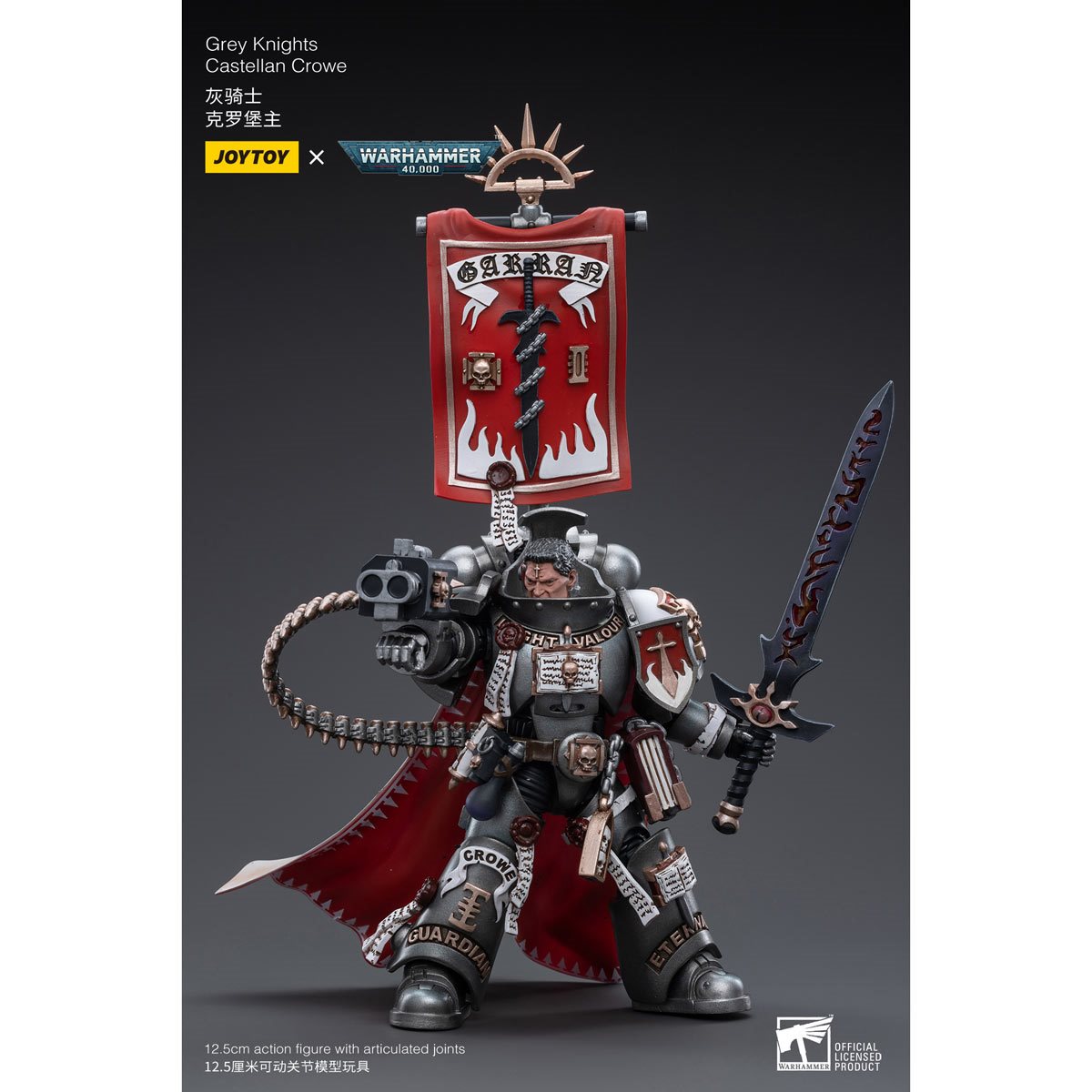 Joy Toy Warhammer 40,000 Grey Knights Castellan Crowe 1:18 Scale Action Figure