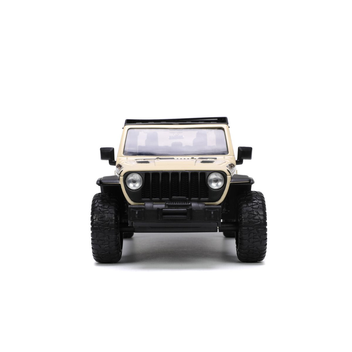 Just Trucks 2020 Jeep Gladiator Tan 1:24 Scale Die-Cast Metal Vehicle with Tire Rack