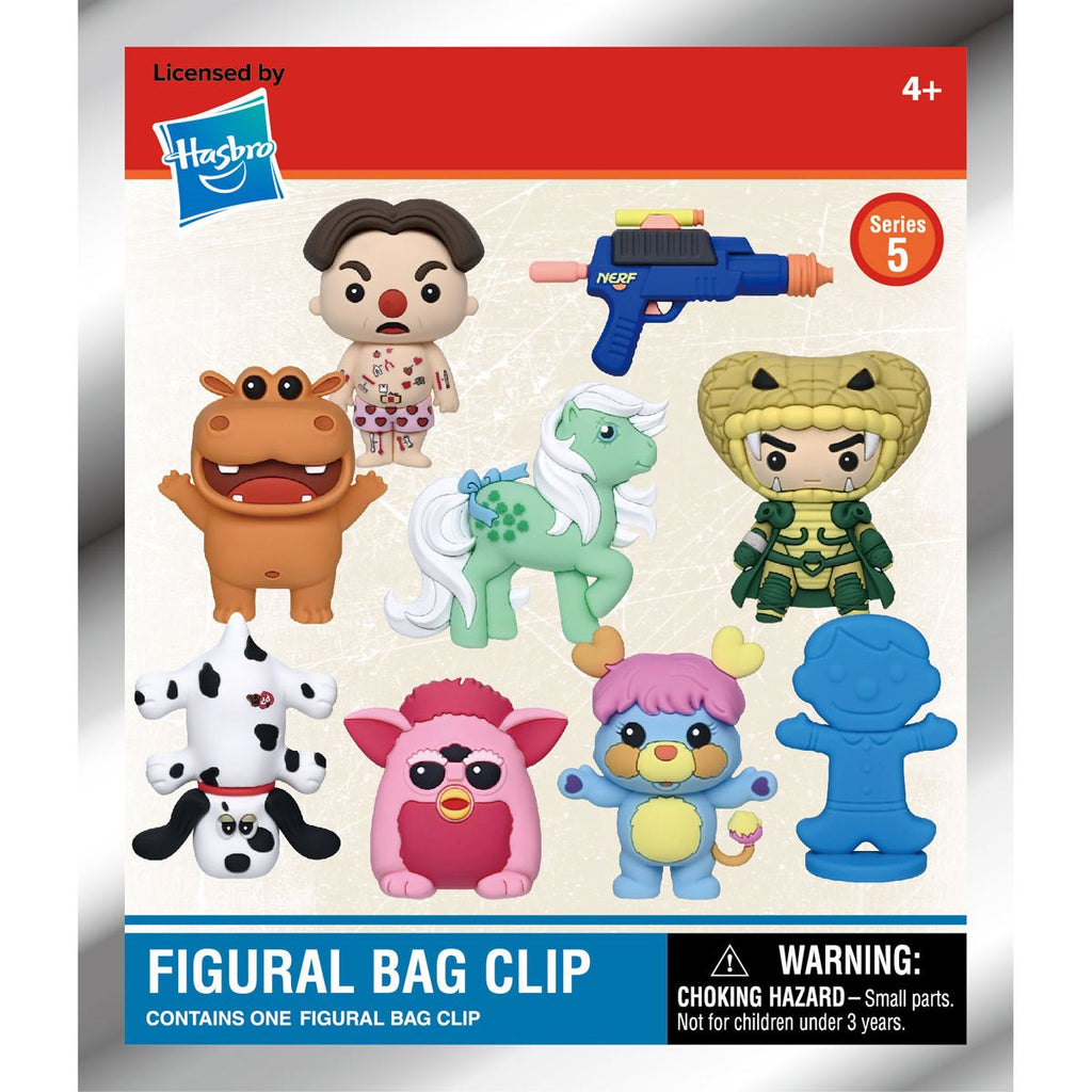 Hasbro Retro Toys Series 5 3D Foam Bag Clip Random 6-Pack