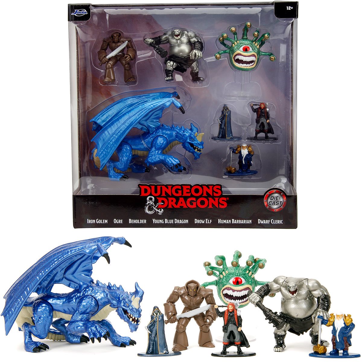 Dungeons & Dragons Nano MetalFigs Deluxe Mini-Figure 7-Pack