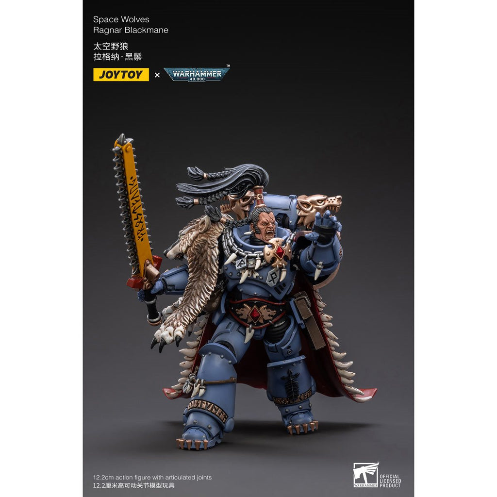 Joy Toy Warhammer 40,000 Space Wolves Ragnar Blackmane 1:18 Scale Action Figure
