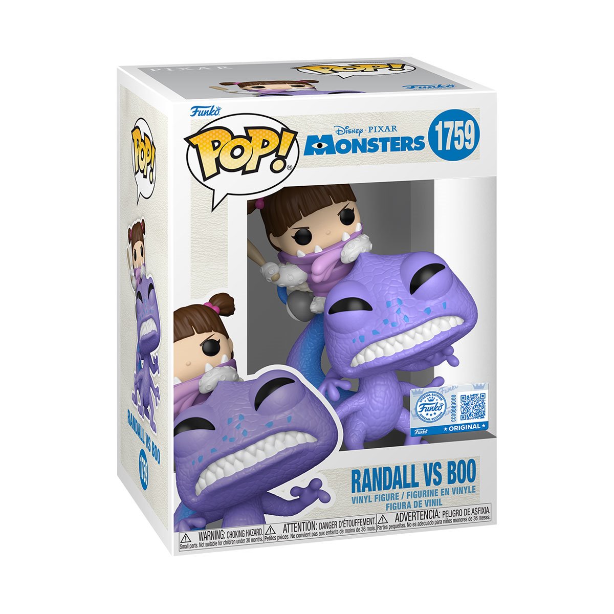 Monsters Inc. Randall vs Boo Funko Pop! Vinyl Figure #1759 - Specialty