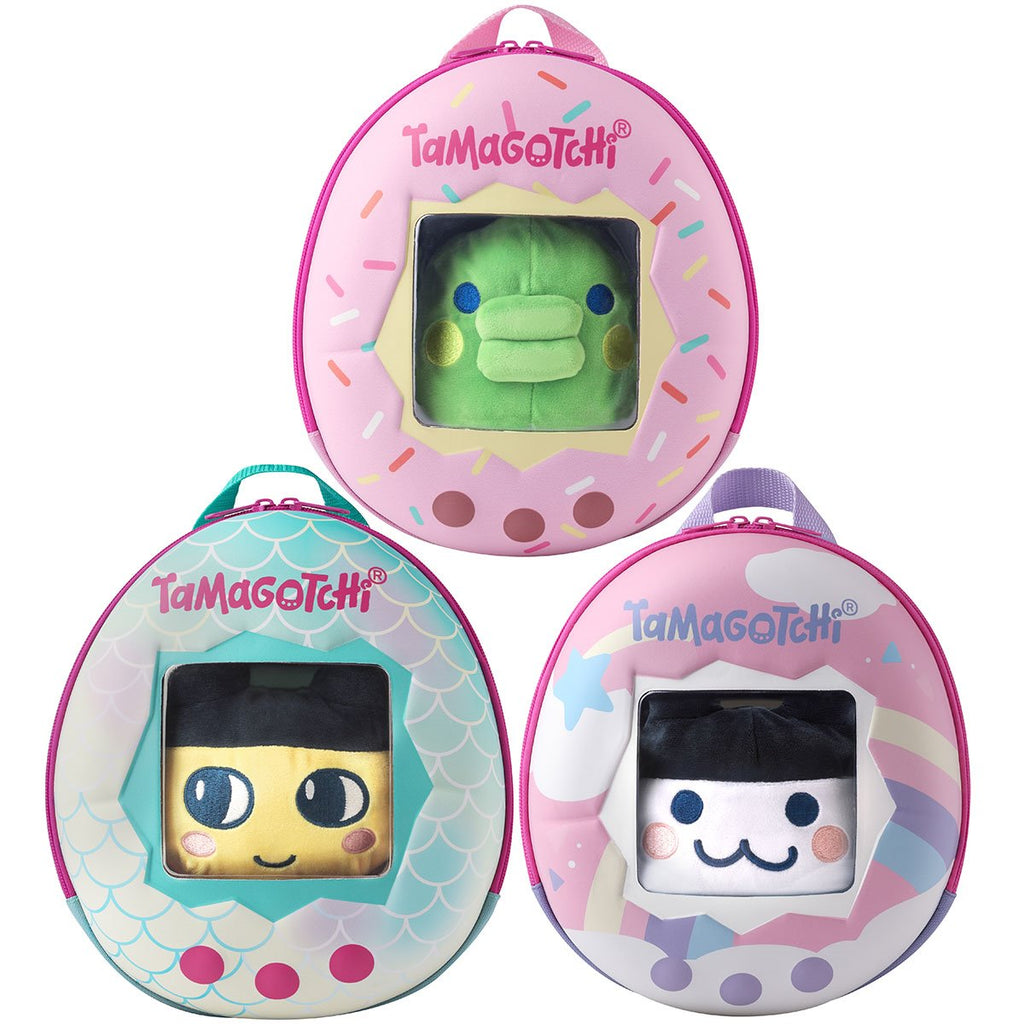 Tamagotchi Adventure Companion 3-in-1 Transforming Plush and Backpack Case of 3