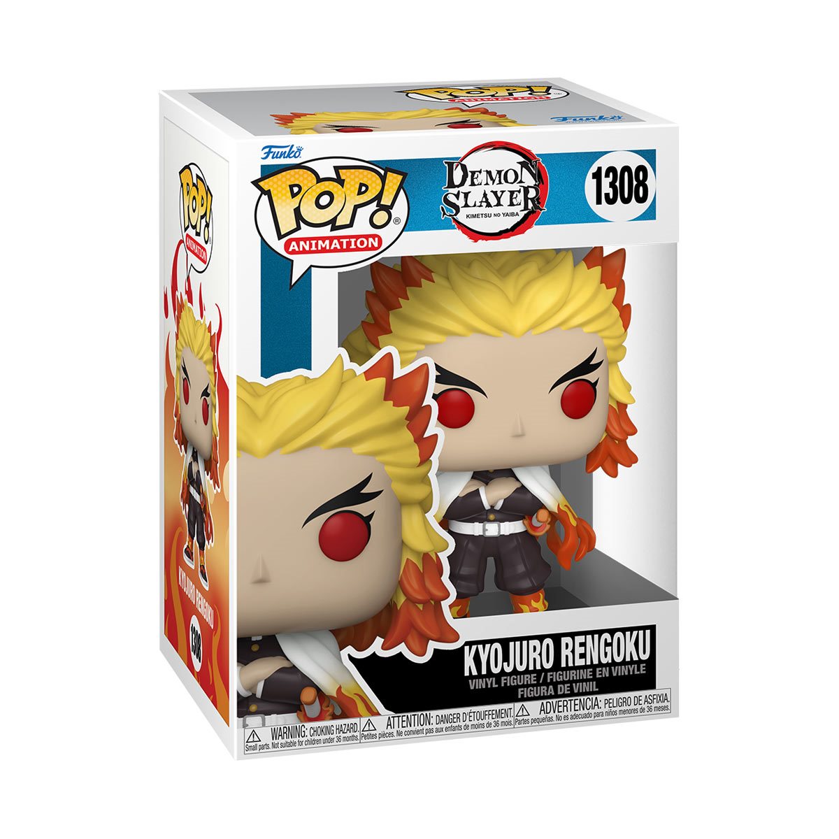 Demon Slayer: Kimetsu no Yaiba Kyojuro Rengoku Funko Pop! Vinyl Figure #1308