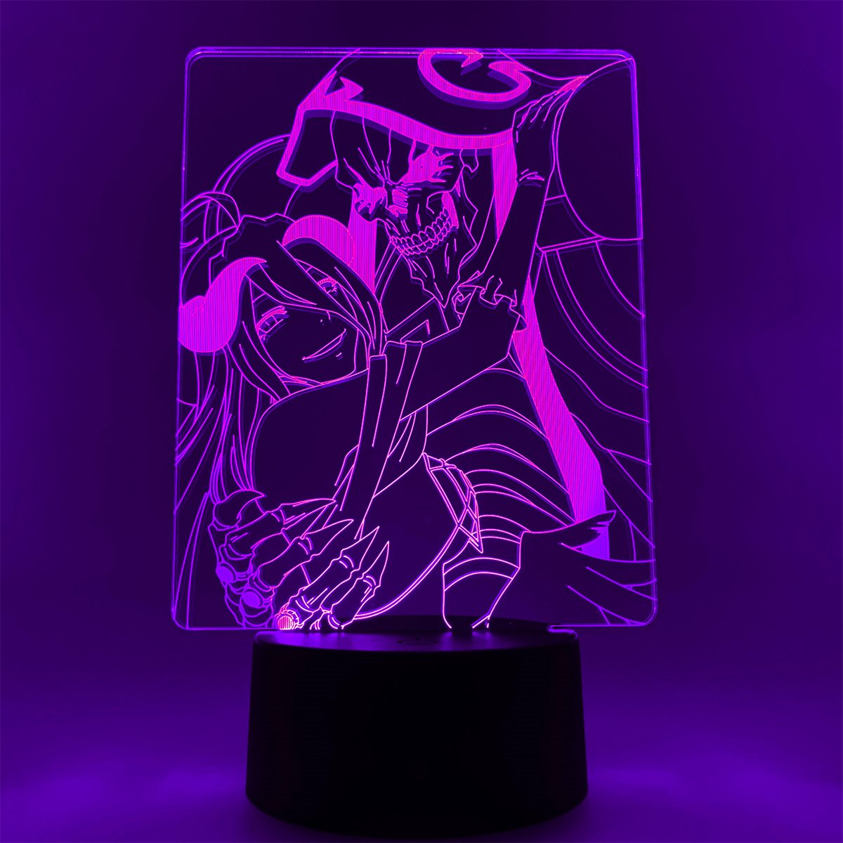 Overlord Ains Ooal Gown and Albedo Otaku Lamp