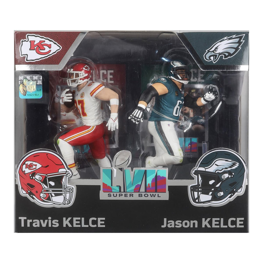 NFL SportsPicks 2024 Travis Kelce and Jason Kelce 7-Inch Scale Posed Figure 2-Pack