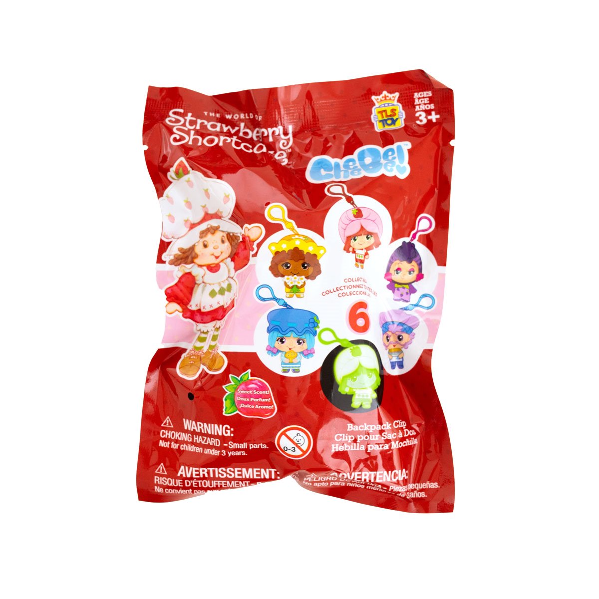 Strawberry Shortcake 2 1/2-Inch CheeBee Key Chain Random 6-Pack