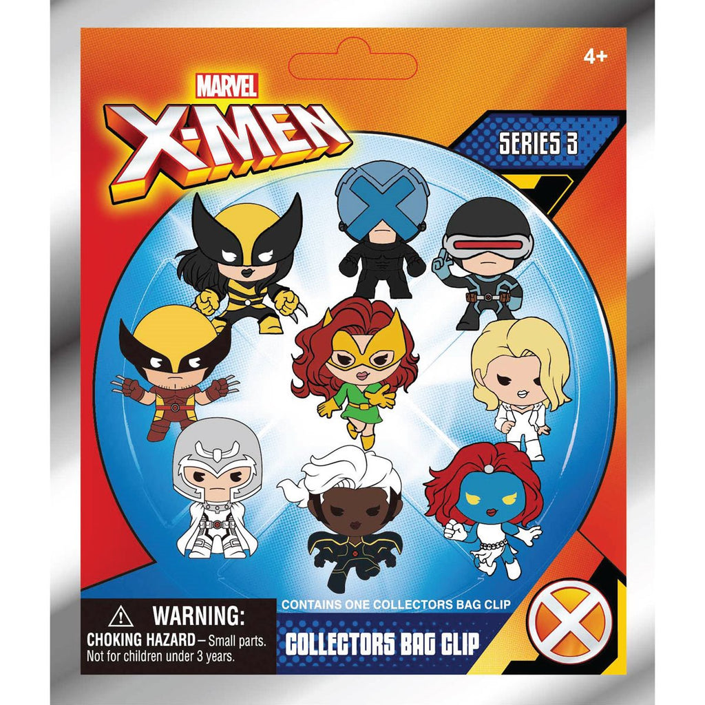X-Men Classic Series 3 3D Foam Bag Clip Display Case of 24