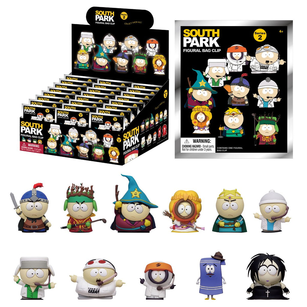 South Park Series 2 3D Foam Bag Clip Random 6-Pack
